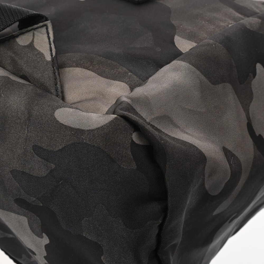 PRADA Camouflage Backpack Khaki Green Nylon Daypack - Picture 8 of 11